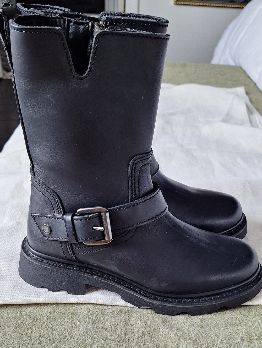 Herman Survivors Oil Resistant Engineer Boots Women’s Size 7 Black Motorcycle